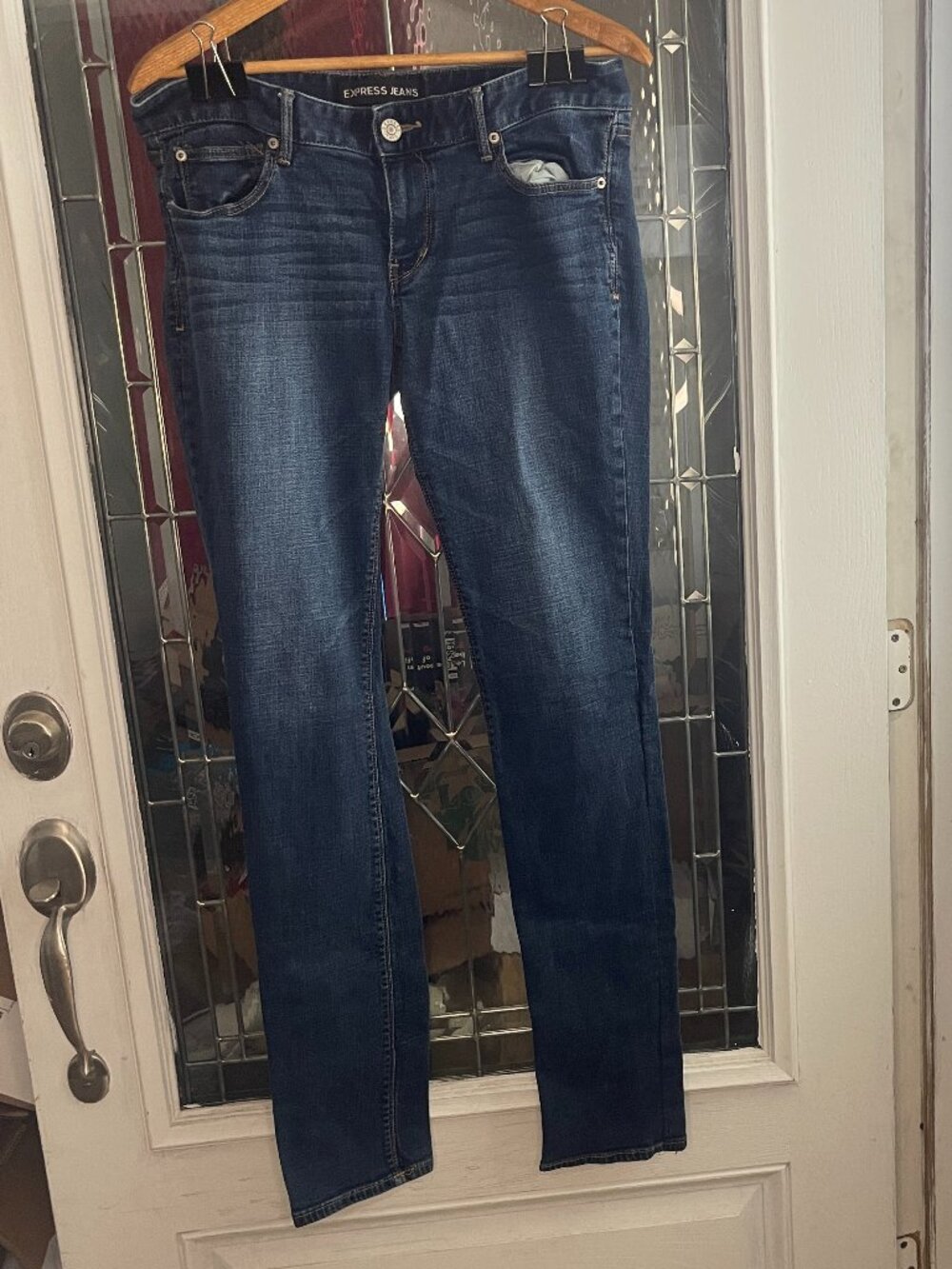 Express Stella Barely Boot Low Rise Blue Women's Jeans 5-Pocket Size 12L